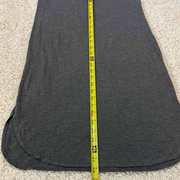 ATHLETA S short sleeve gray cozy and super soft T- shirt dress in EUC - Picture 5 of 6